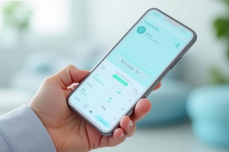 HealthSync telehealth app on phone